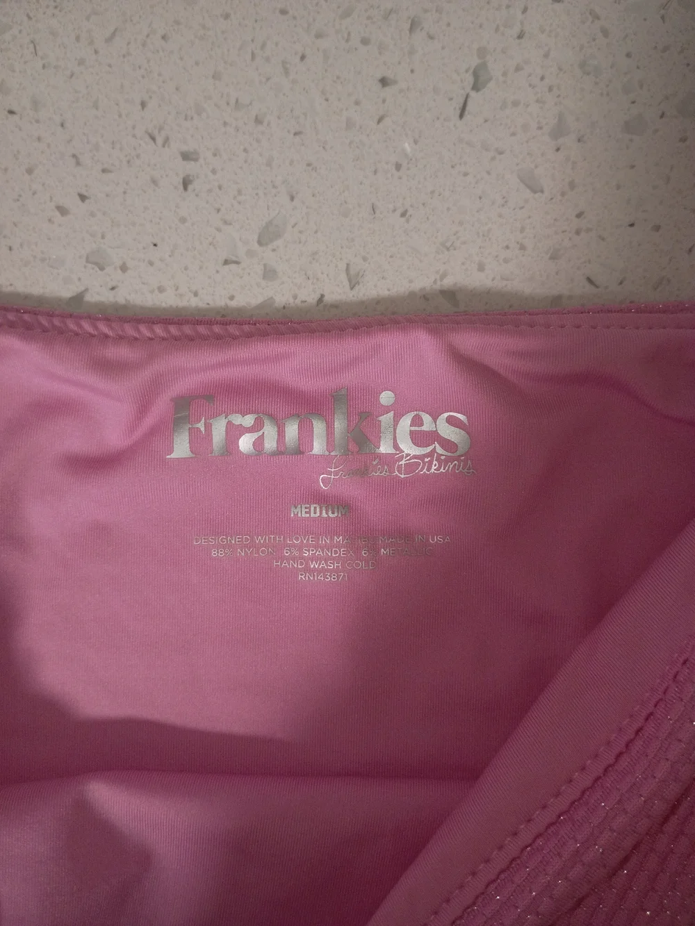 Frankie's Bikinis Pink Bandeau Bikini Set - Strapless Top & High-Cut Bottom